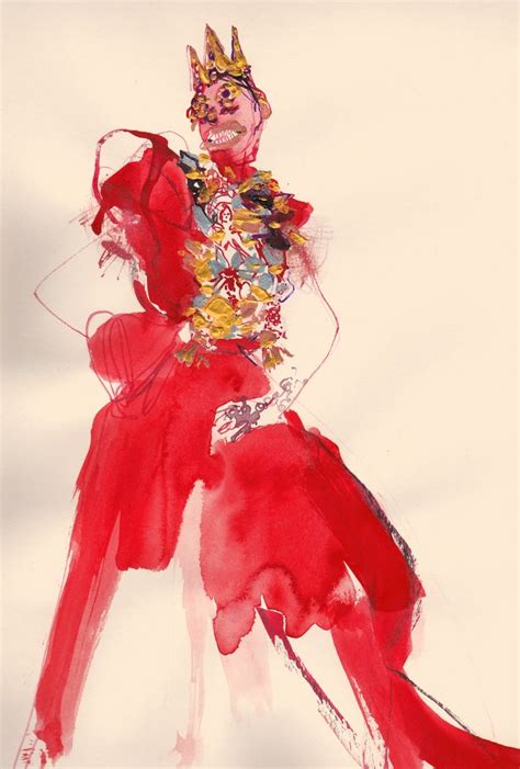 john galliano fashion sketches.